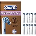 Oral-B Sensitive Clean Testine Spazzolino Elettrico, Confezione da 10 Testine di Ricambio, Pulisce Aree Sensibili e Infiammat