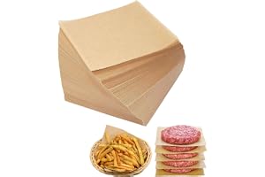 500 ark förskurna pergamentpappersark för bakning, pergamentpapper för surdegsbakning (10 x 10 cm)