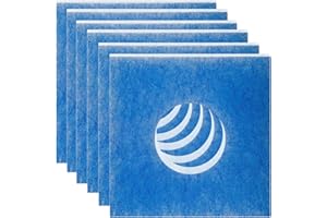 YEWCEP 6 Stück Limodor Filter, für Limodor Limot Lüfter LF/ELF und F/C, Typ F-LF/5 00010 LIG Belüftungssystem Luftfilter und Staubfilter für Badlüfter - 226 x 226 x 19 mm, Loch 95 mm