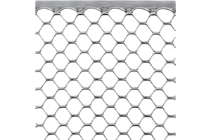 Tenax Rete Protettiva per Balconi, Recinzioni e Cancellate, 0,50 x 5 m, TENAX Exagon Argento