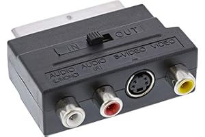 InLine 89953 Adaptateur péritel (in/out) vers 3 prises RCA et 1 prise S-VHS