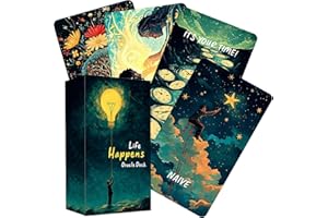 MUILKVY Life Happens Oracle Cards, Love Oracle Cards for Beginners, Clarifying Life Situations Oracle Deck, Spiritual Guidance
