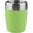 Tefal Travel Cup, Stainless Steel, Green, 1 Count (Pack of 1)