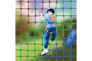 BERADNET Filet à Grimper en Corde de Polyester, Filet Escalade Enfant Exterieur pour Aire de Jeux, Échelles de Corde pour Jeux extérieurs pour Enfants et Adultes,Chargeable jusqu'à 250 kg