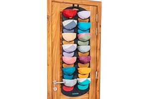 ‎SOULBUDDY Soulbuddy Cap Organizer für 14 Caps | Aufbewahrung für Schirmmützen | Hängeregal für Kappen | Hat Storage | Baseball Cap Halter