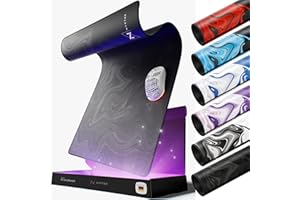 Nyfter - XXL Gaming Mauspad Liquid Design 900 x 500mm Premium Mousepad Size XXL vernähte Kanten langlebig mit high-end Glide und Anti-Rutsch