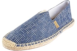 Alexis Leroy Men's Summer Classic Canvas Flat Espadrilles Casual Shoes