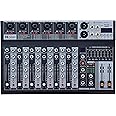 kh 6 Channel Professional Audio Mixer 6-channel built-in EQ/16DSP/recording mode reverb Bluetooth/PC/USB/MP3 playback Concert Karaoke home singing live audio equipment 48V Phantom Power for each
