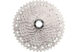 SUNRACE CSMS8 11-Speed Cassette 11-42T. Metallic PIÑON, Adultos Unisex, Plateado, ESTANDAR