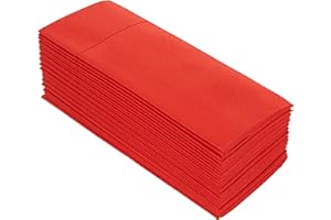 Alvotex Servilletas Airlaid, Rojo, 50 Unidades