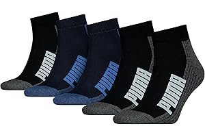 PUMA Chaussettes Quarter (Lot de 5) Mixte