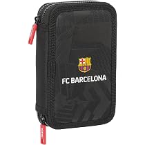 Trousse Scolaire FC Barcelona – 29 Outils Inclus, Pour Enfants De 5 à 14 Ans (12,5 X 4 X 19,5 Cm)