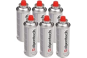 ALPEN CAMPING Alpentech Cartouche de gaz butane 400 ml Camping Certificat Caravane Réchaud de cuisson Portable Safe (6)