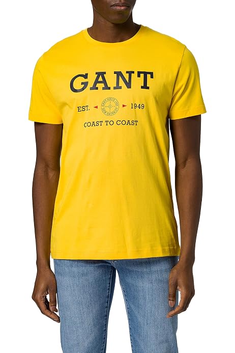 GANT Men's D1 Retro Shield SS T-Shirt 