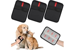 jwogngls 3 sztuki rękawic magnetycznych z futerkiem, elektrostatyczne, z magnesem futrzanym, rękawiczkami wielokrotnego użytku, do usuwania sierści zwierząt, zwierząt domowych, sof, dywanów, 3 sztuki