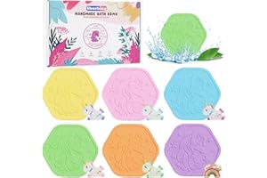 SHUCHING 6 Bath Bombs for Kids with Surprise Toys Inside, Unique Unicorn Bath Bombs Gift Set for Toddler, Natural Organic Bubble Bath Handmade Gifts for Boys & Girls Birthday Easter Christmas