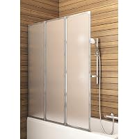 VBChome Duschwand 80x140 Cm Schwarz - Faltbare Glasabtrennung Für Badewanne & Dusche