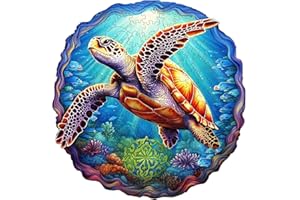 CHARMIBLE Puzzle in legno per adulti, 300 pezzi a forma di animale, a forma di animale, regalo di Natale per famiglia, amici, 34 x 35 cm