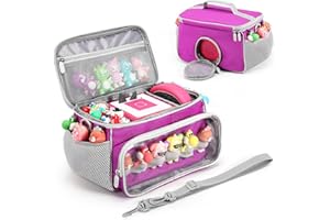 Seracle Tragetasche Hülle für Tonies Toniebox Starter Set und Tonies Figur, Kopfhörer, Ladestation und Sonstiges Zubehör (lila)