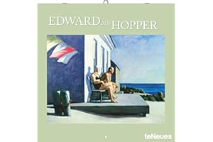 N NEUMANNVERLAGE - Edward Hopper 2026 Broschürenkalender, 30x30cm, Wandkalender mit ausgewählten Werken von Edward Hopper, internationalen Feiertagen und Mondphasen, viel Platz für Notizen