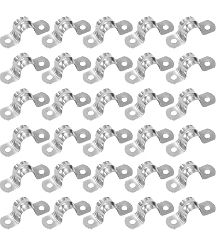 10x Edelstahl-Rohrschellen (8 Mm) – U-Bügel Für Sichere Rohrbefestigung An Wand & Decke