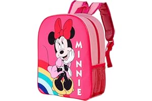 DISNEY Minnie Mouse Kids Childrens Backpack School Rucksack Travel Bag Boys Girls with side mesh pocket
