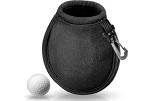 ETELIAR Tasca per Pallina da Dolf, Accessori da Golf per Conservare le Palle, 10.5 x 10CM, Nero