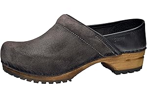 Sanita | Nanna Geschlossener Clog | Original hangemacht | Lederclog mit Holzsohle für Damen