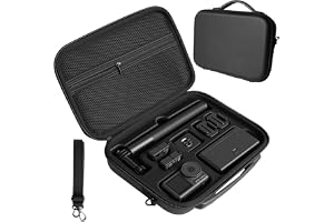 Bärväska för DJI Osmo Action 6 tillbehör, med axelrem Osmo Action 6 PU-läderfodral för DJI Osmo Action6/5 Pro/4/3 Standard Co