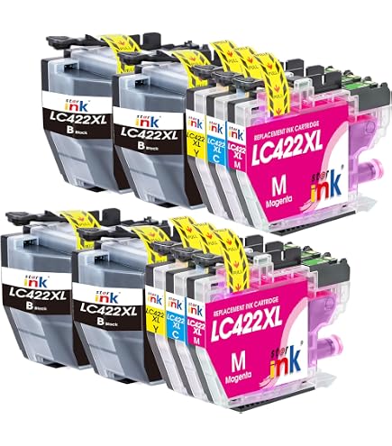 Cartouches D'encre Compatibles Brother LC421 XL - Pour Séries DCP J1050DW Etc. - Neuf Premium