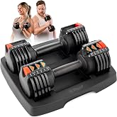 Lifepro Ayarlanabilir Dambıl - 6,8 kg 11,3 kg 19,5 kg 55 lb 90 lb 6in1 Dambıl Ayarlanabilir Ağırlık, Kompakt Hızlı Ayarlanabi