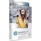 HP 2x3 - 1DE39A - HPIZ2X350 "Premium Zink (50 fogli) Carta fotografica compatibile con la stampante fotografica portatile Spr