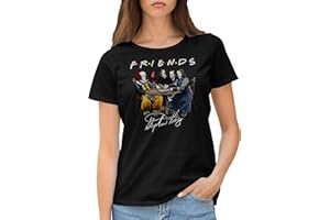 GR8SHOP Friends Horror Movies Inspired By Stephen King Characters Anime Koszulka Damski