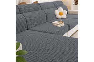 YSTELLAA Funda Asiento Sofa, Funda Cojin Sofa Ajustable, Impermeable Funda Sofa Cojin Separado, Fundas De Cojín Elástico, Universal Fundas De Asientos Sofá (1 Asiento, Gris Claro)