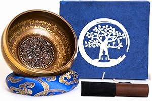 HĀTAKĀMA NĒPĀLA Misa tybetańska - tybetański zestaw do medytacji - jogi - uwaga w szkole i przedszkolu - papierowe pudełko lokta - grawerowanie w Nepalu