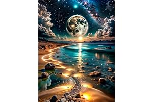 FLAJZ Diamond Painting, Diamond Painting Erwachsene, Diamond Painting Set für Erwachsene und Kinder, Mosaikherstellung, Wohnzimmer, Heimdekoration, Weihnachtsgeschenke