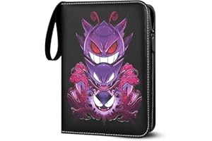 Sammelalbum für Pokemon Karten, 50 Seiten 400 Taschen Sammelkarten Album, Tragbar Wasserdicht PU Karten Halter Heft Ordner Buch, Sammelkartenalben für Sammler 50 Pcs Seite