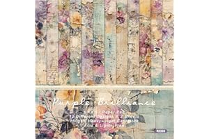 SABVITA Carta Scrapbooking Paper, 24 Fogli Floral Scrapbook Paper, 6 x 6 Pollici Carta Decorativa Vintage Carta per Scrapbooking, Decorative Craft Paper per Album, Calendario, Journaling, Scrapbooking, Foto