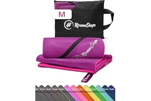 NirvanaShape Microfibra - Toalla de Viaje, para Playa y Fitness, M 120 x 60 cm