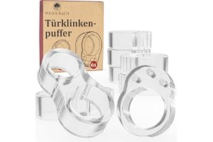 WEIDEBACH dörrstopp – transparent | "8" shape, transparent wall protection, door handle, door buffer protects against scratch