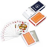Star Bri&ccedil; Oyun Kağıdı Extra Kızıl Ay A/30 Artex &ndash; 2 Deste (Kırmızı & Mavi) Poker İskambil Kartı, 285 gr Opak Kağıt, Profesyon