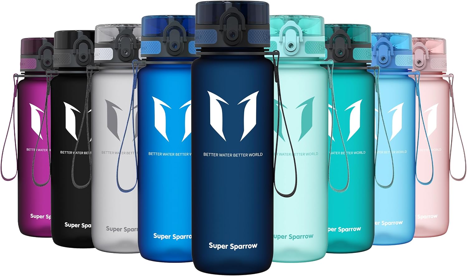 Super Sparrow Botella de Agua Deportiva -350ml & 500ml & 750ml & 1000ml - Sin BPA