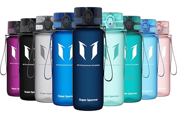 Super Sparrow Botella de Agua Deportiva -350ml & 500ml & 750ml & 1000ml - Sin BPA
