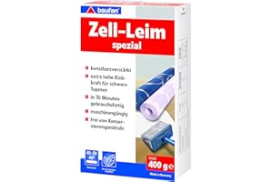 Baufan Zell Colle spéciale pour papier peint lourd et ingrain, 400 g