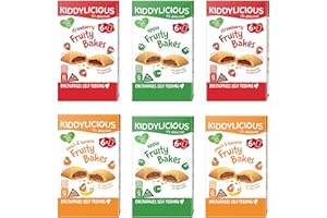 FREE FROM DIRECT Kiddylicious 12 Month+ Fruity Bakes Mixed Variety Pack - Apple, Peach & Banana, Strawberry (36x22g)