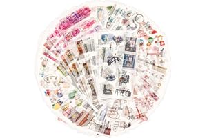 MAYPLOUS 72 Feuilles Scrapbook Autocollant Washi Autocollant Décoration Autocollant Planificateur Autocollant Journal Autocollant pour Adulte pour Agenda Album Carte Faire Art et Artisanat (Secret Garden)