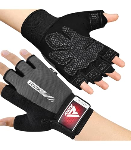 Guanti Palestra Donna Guanto Di Sollevamento Pesi In Neoprene Guanti Antiscivolo Mezze Dita Guanti Spo Guanti Da Palestra - Foto 8