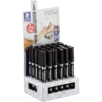 Feutres Indélébiles Staedtler Lumocolor 348 - Double Pointe 1.5mm/0.6mm, 4 Couleurs - Étui Chevalet, Encre Dry Safe