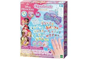 Aquabeads Nail Studio - 35071 Disney Princess Kit de Diseño de uñas