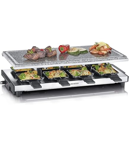 Küchenprofi Raclette met aluminium grillplaat - kopen bij